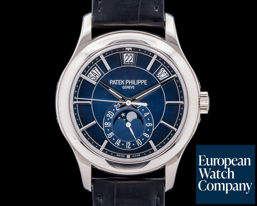Image of Patek Philippe Annual Calendar 5205G Blue Dial 18K White Gold 