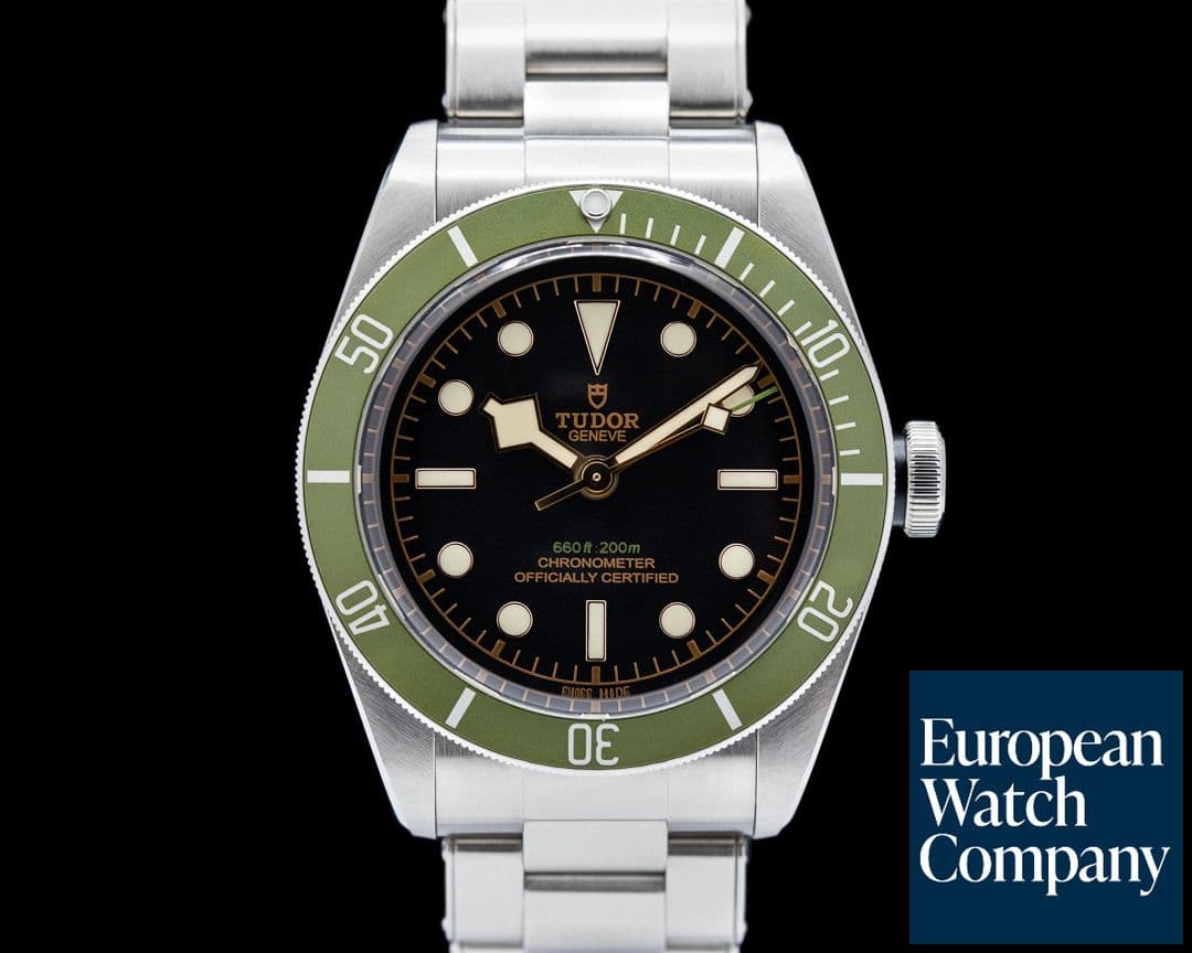 Image of Tudor Tudor Heritage 79230G Black Bay Harrods Green SS