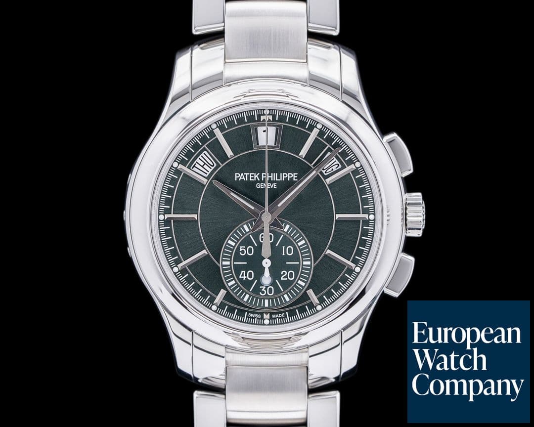 Image of Patek Philippe 5905/1A Chronograph Annual Calendar Green Dial SS 