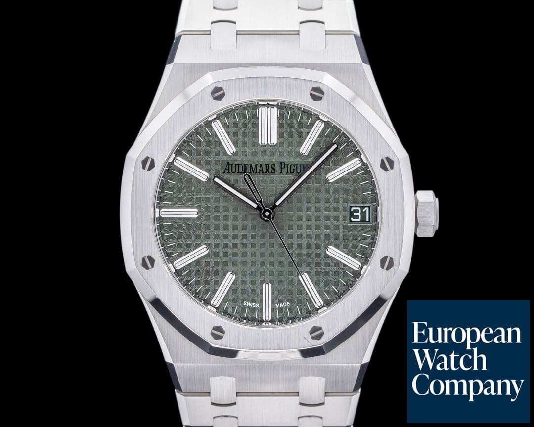 Image of Audemars Piguet Royal Oak Green Dial 15510ST