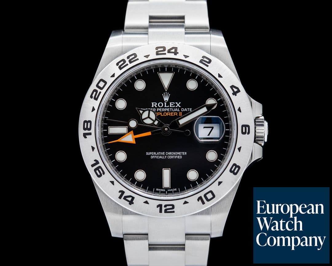 Image of Rolex Explorer II Black Dial SS UNWORN