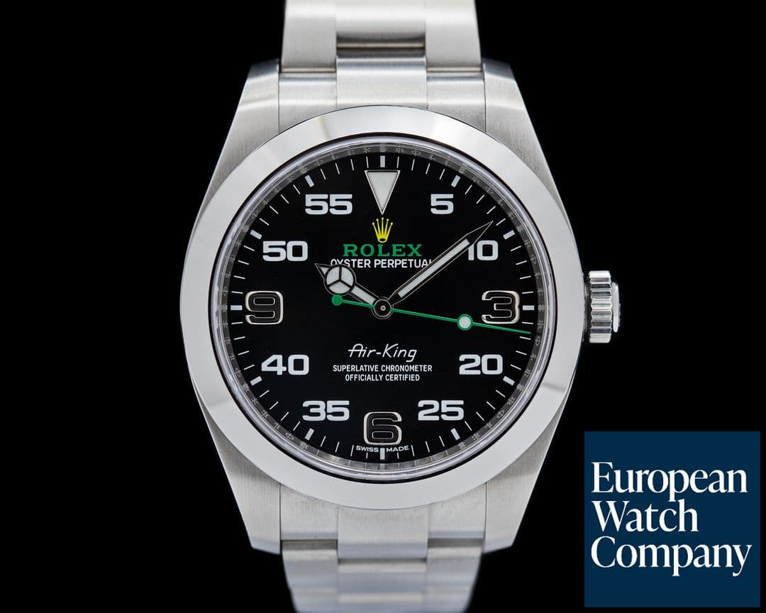 Image of Rolex Air King 116900 Black Dial SS UNWORN
