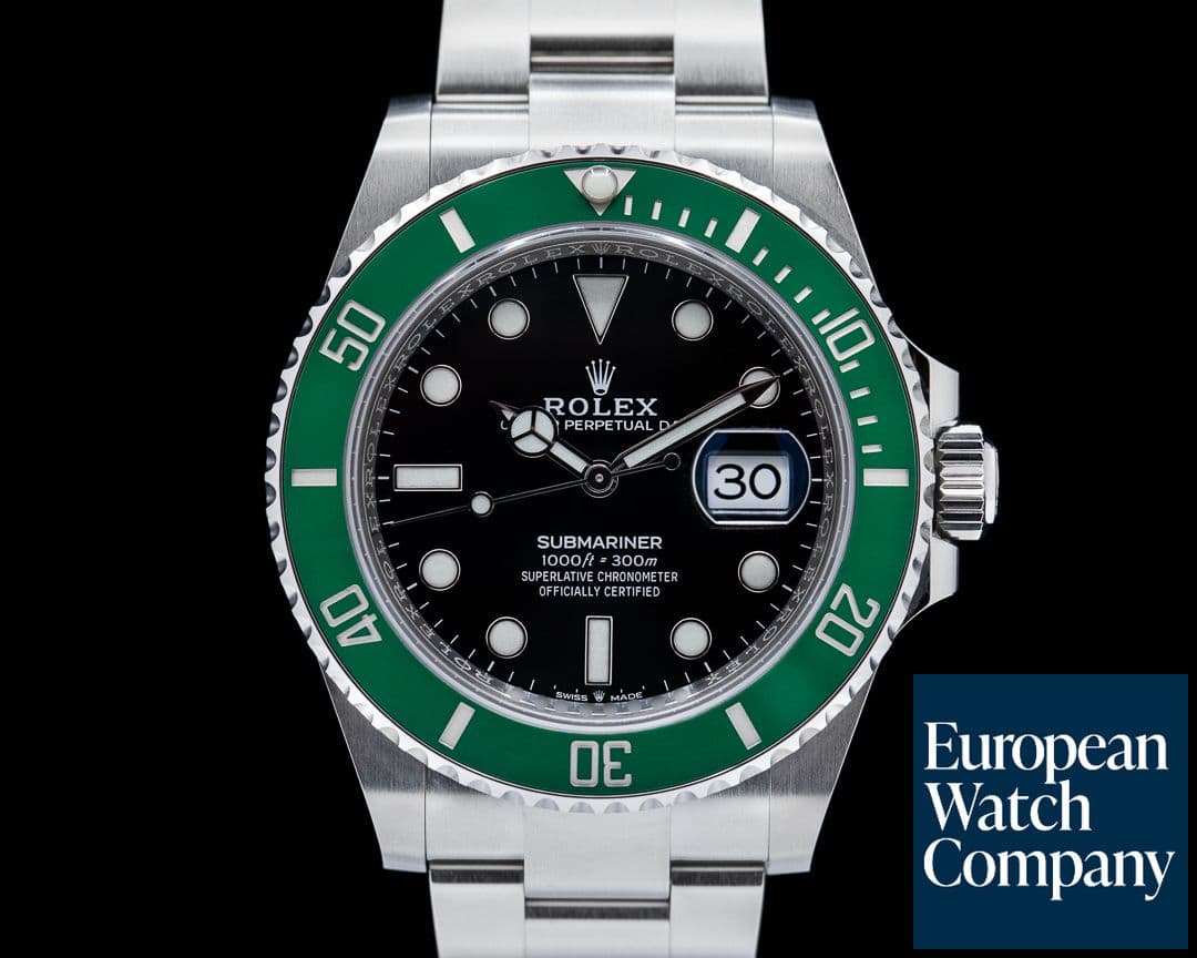 Image of Rolex Submariner Date 126610LV Kermit GREEN Ceramic Bezel 41MM