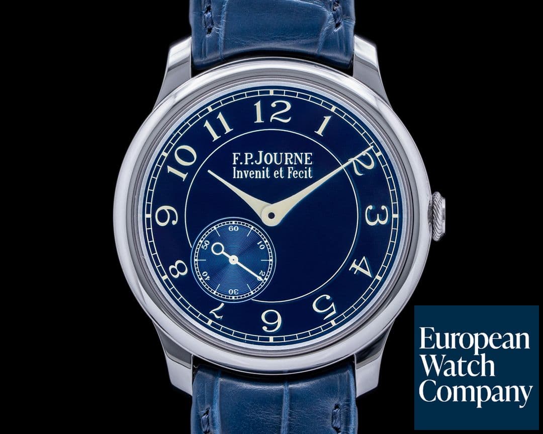 Image of F. P. Journe Chronometre Bleu Tantalum Blue Dial 
