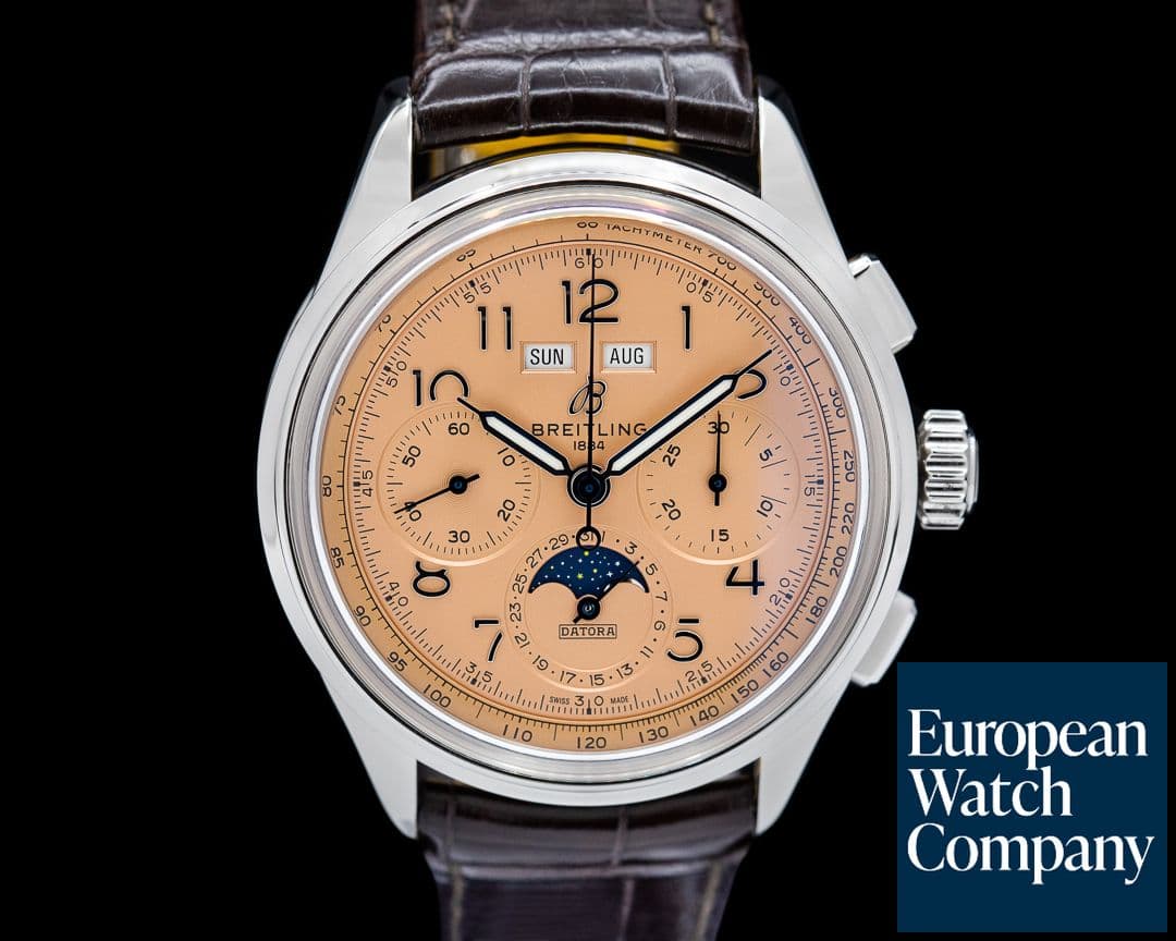 Image of Breitling Premier B25 Datora Salmon Dial
