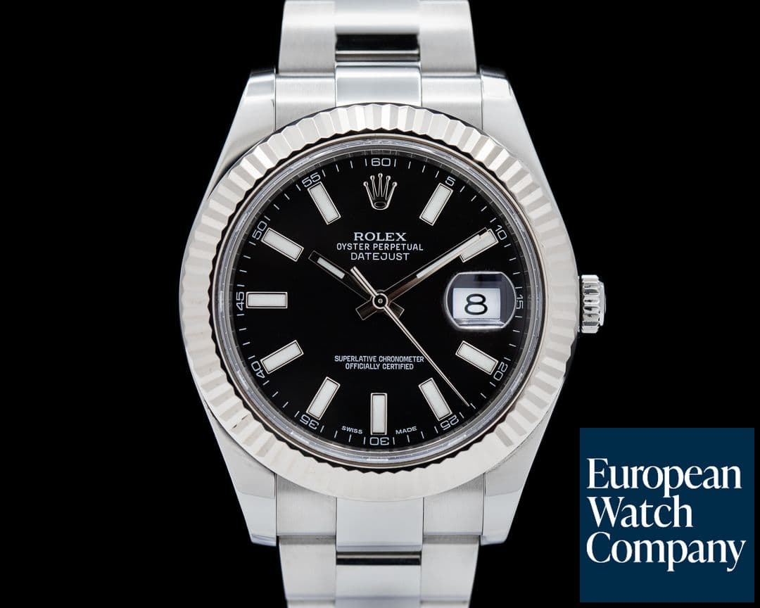 Image of Rolex Datejust II White Stick Black Dial SS