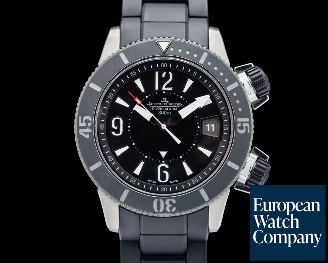 Image of Jaeger LeCoultre Master Compressor Diving Navy Seals Alarm / Rubber Bracelet