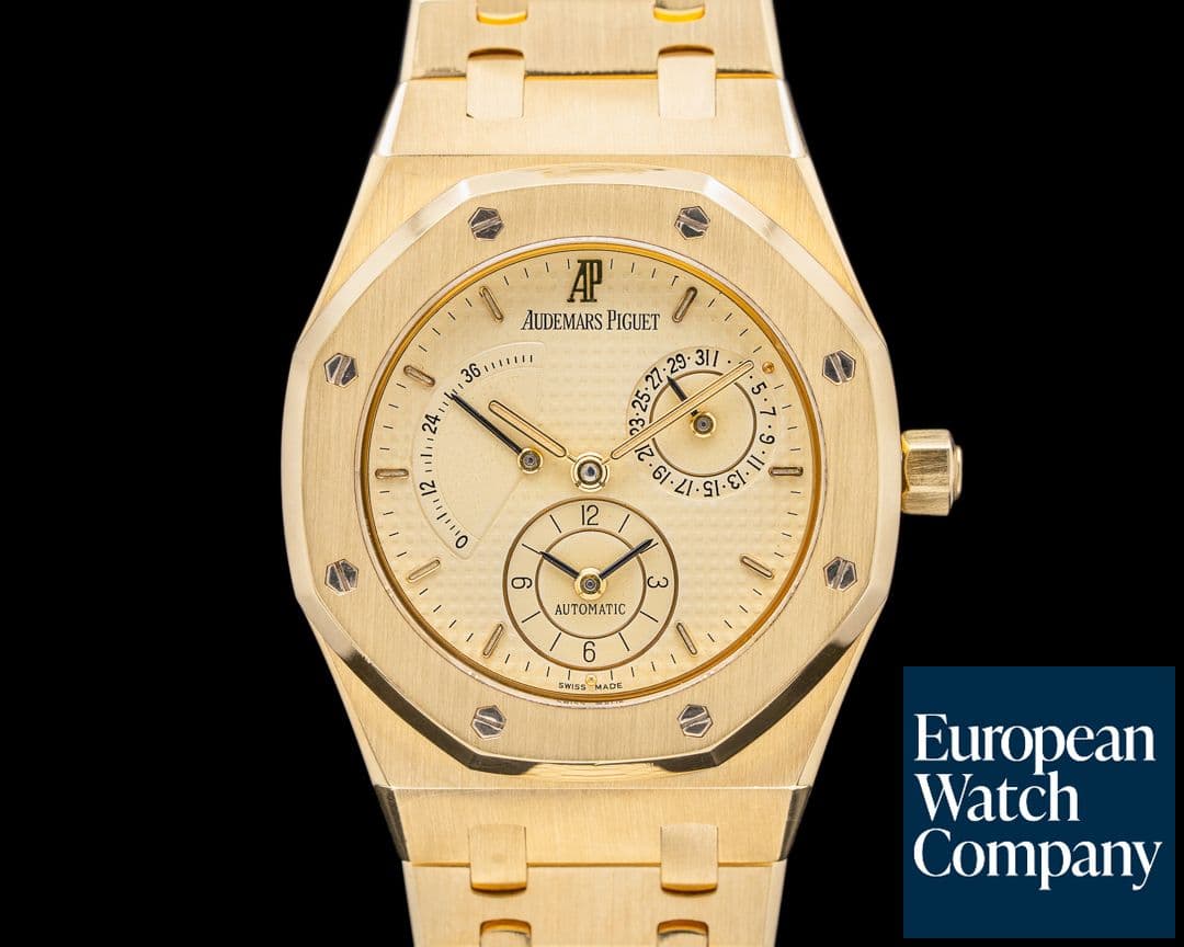 Image of Audemars Piguet Royal Oak Dual Time 18K Yellow Gold Champagne Dial 36MM