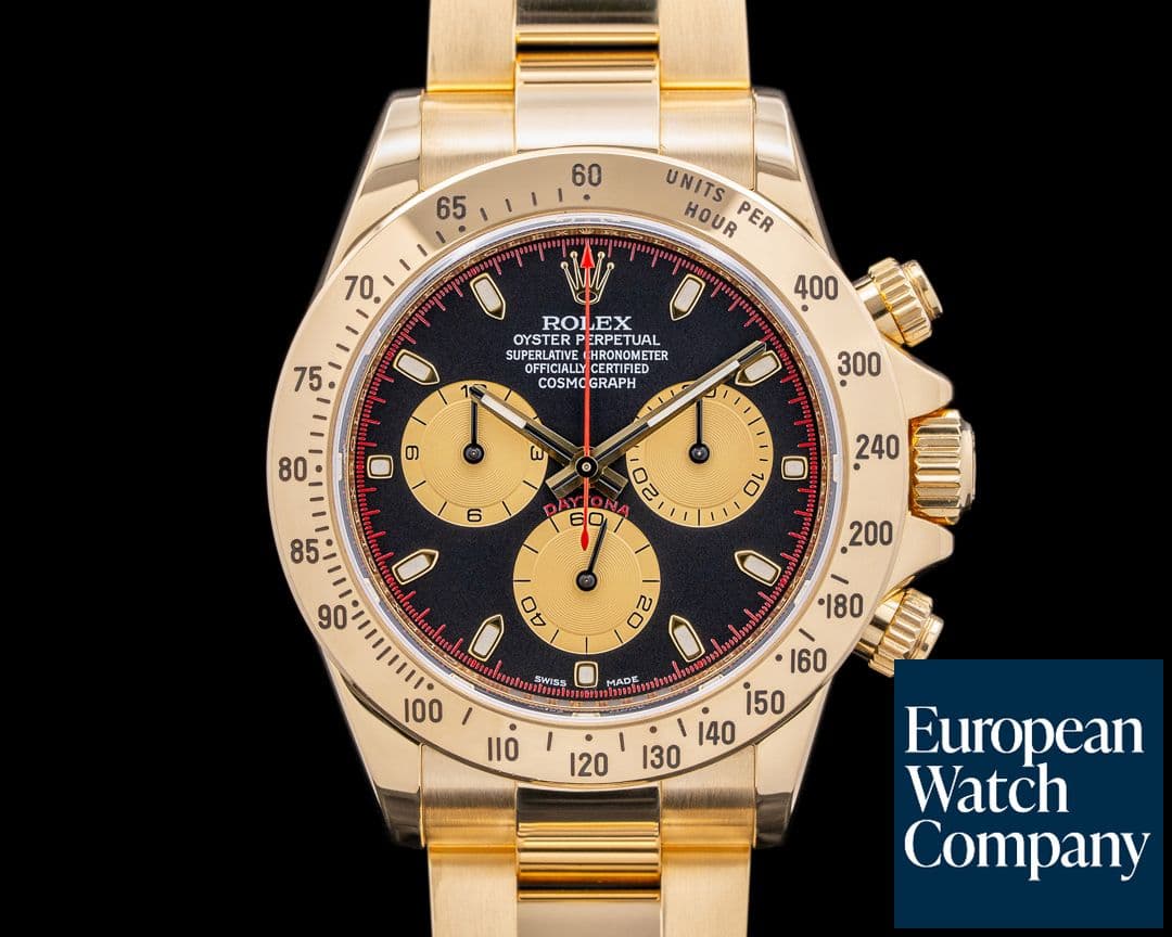 Image of Rolex Daytona 116528 18K Yellow Gold / Black Dial "Paul Newman"