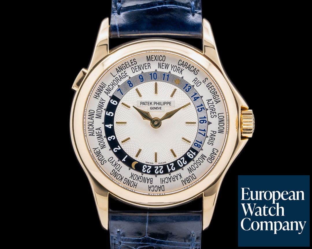 Image of Patek Philippe World Time 5110J 18K Yellow Gold FULL SET