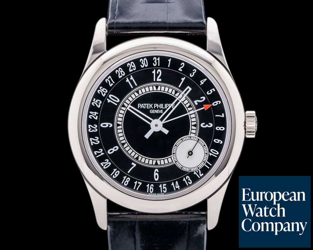 Image of Patek Philippe Calatrava 6006G Black Dial 18K White Gold