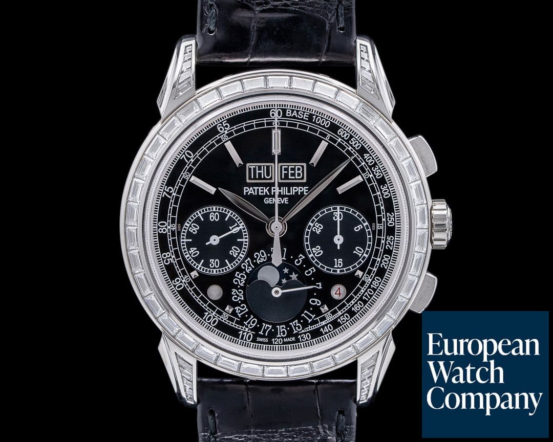 Image of Patek Philippe 5271P Perpetual Calendar Chronograph Platinum Black DIAMONDS