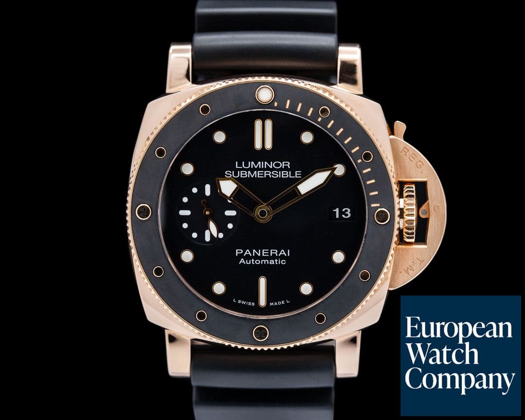 Image of Panerai Luminor Submersible Rose Gold 42MM