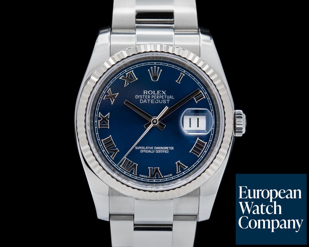 Image of Rolex Datejust SS Oyster Blue Roman Dial 