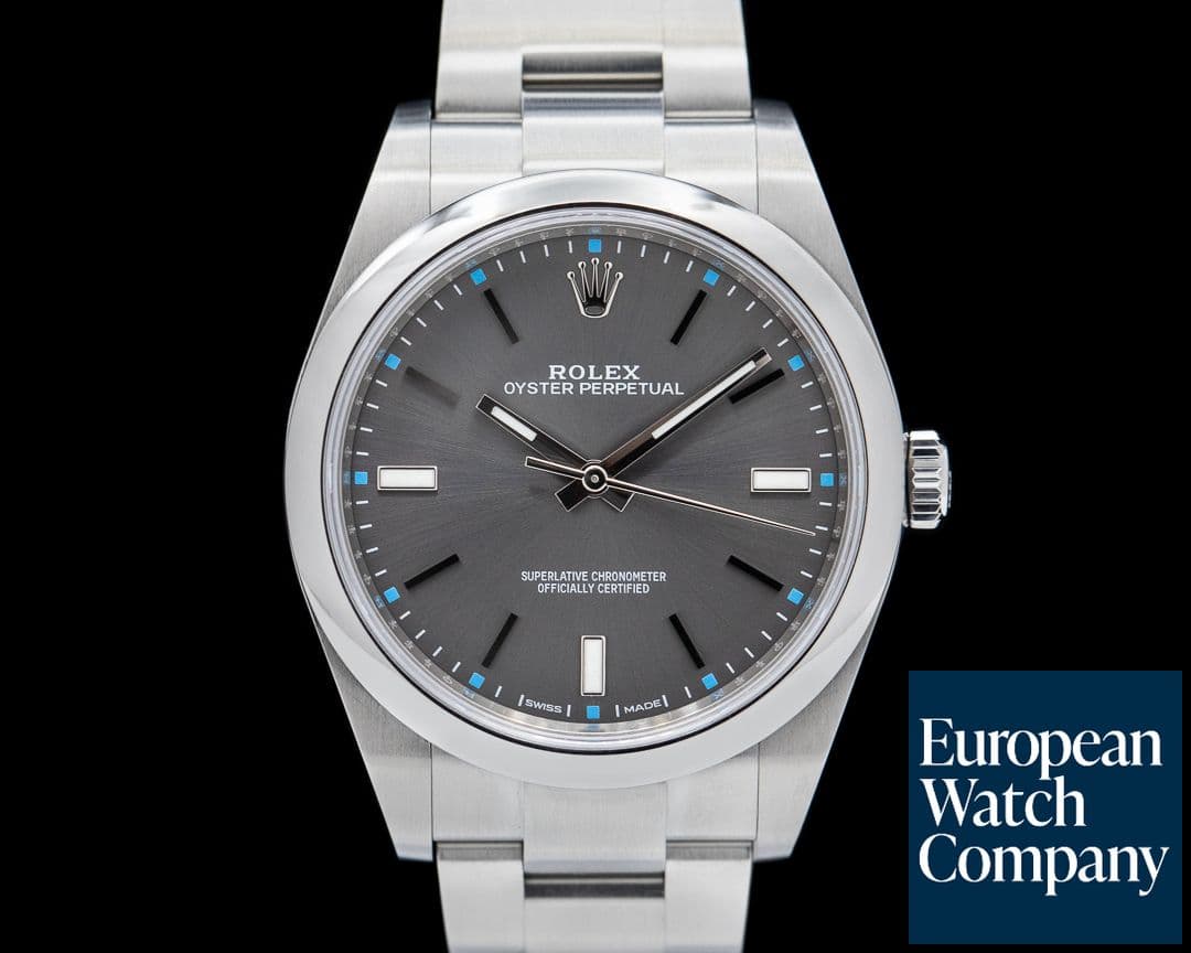 Image of Rolex Oyster Perpetual 114300 SS Dark Rhodium Dial