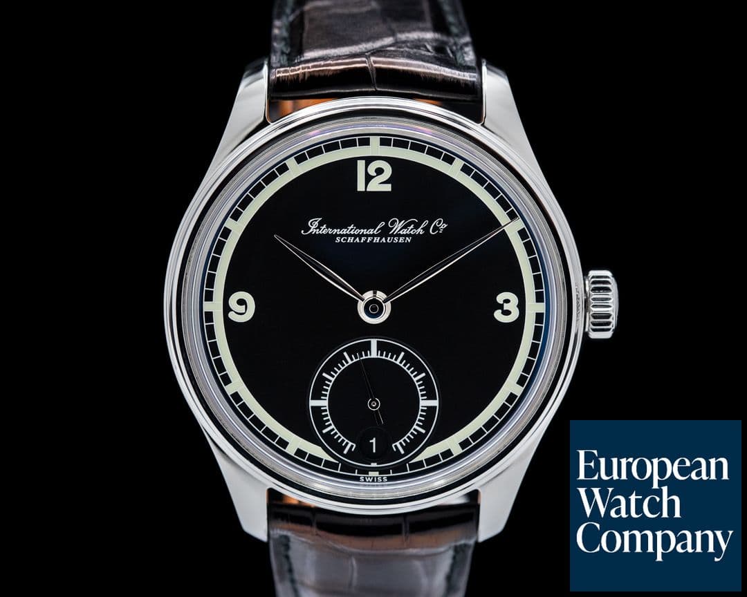 Image of IWC Portuguese Hand Wound Eight Days SS / Black Dial 75th Anniversary