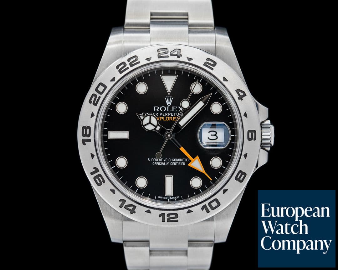 Image of Rolex Explorer II Black Dial SS