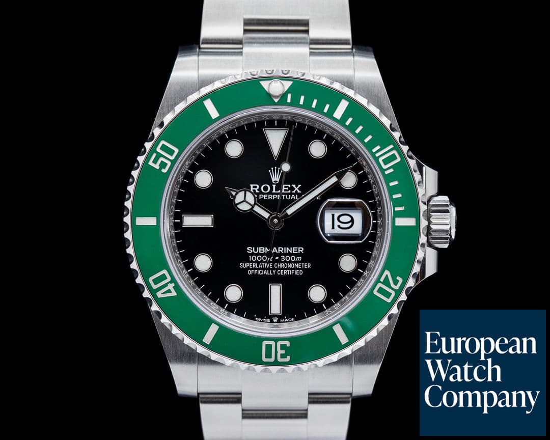 Image of Rolex Submariner Date 126610LV Kermit GREEN Ceramic Bezel 41MM