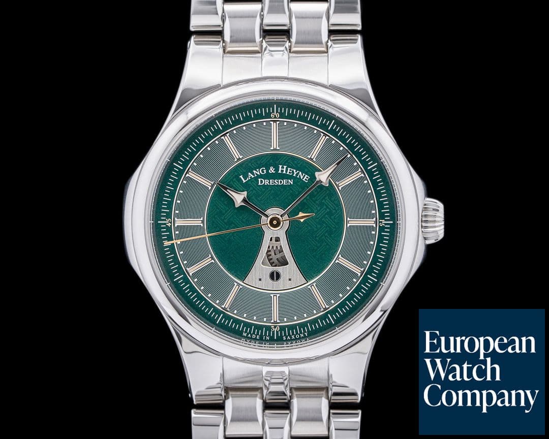 Image of Lang & Heyne Hektor SS Green Dial Manual Wind UNWORN