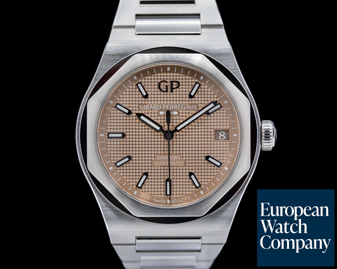 Image of Girard Perregaux Laureato Automatic Rose Gold Dial 42mm SS BOUTIQUE EXCLUSIVE