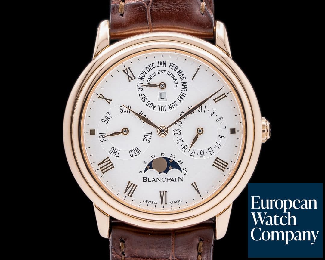 Image of Blancpain Villeret Perpetual Calendar 18K Rose Gold