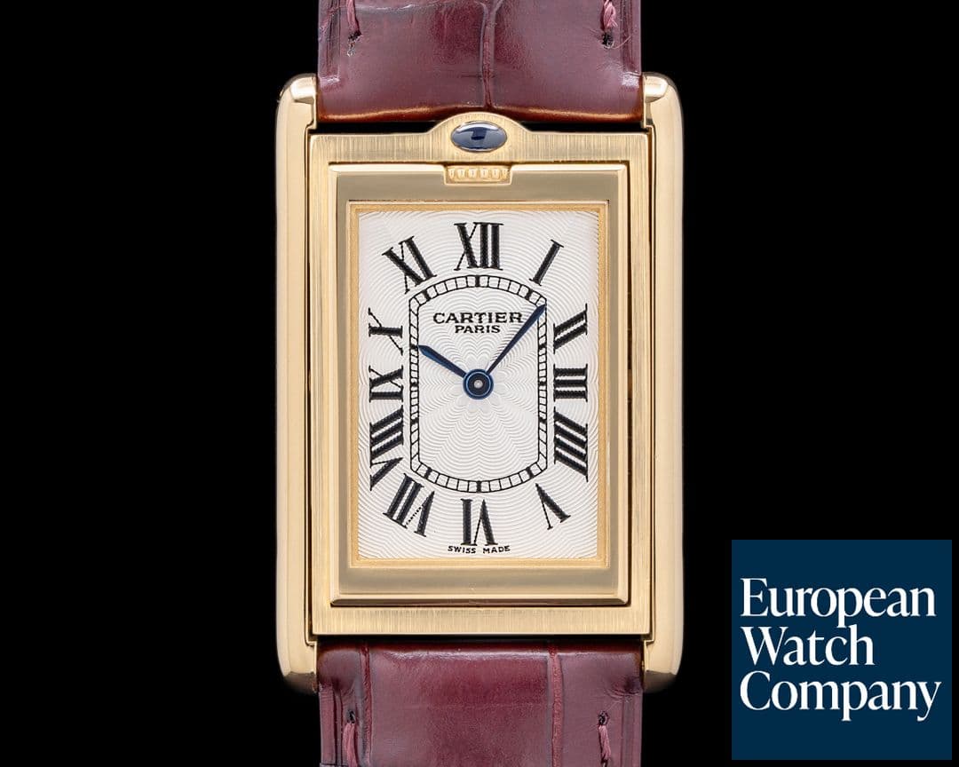 Image of Cartier Privee Collection Tank Basculante 18K Yellow Gold/Deployant