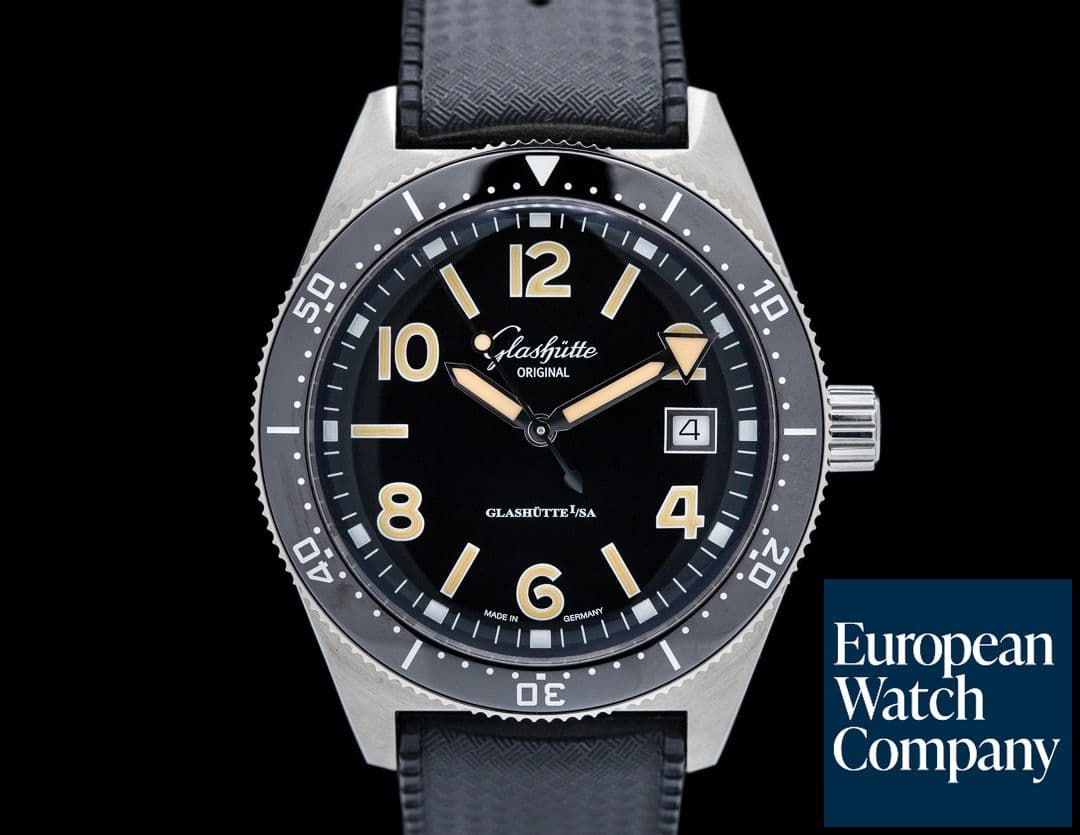 Image of Glashutte Original SeaQ Black Dial SS