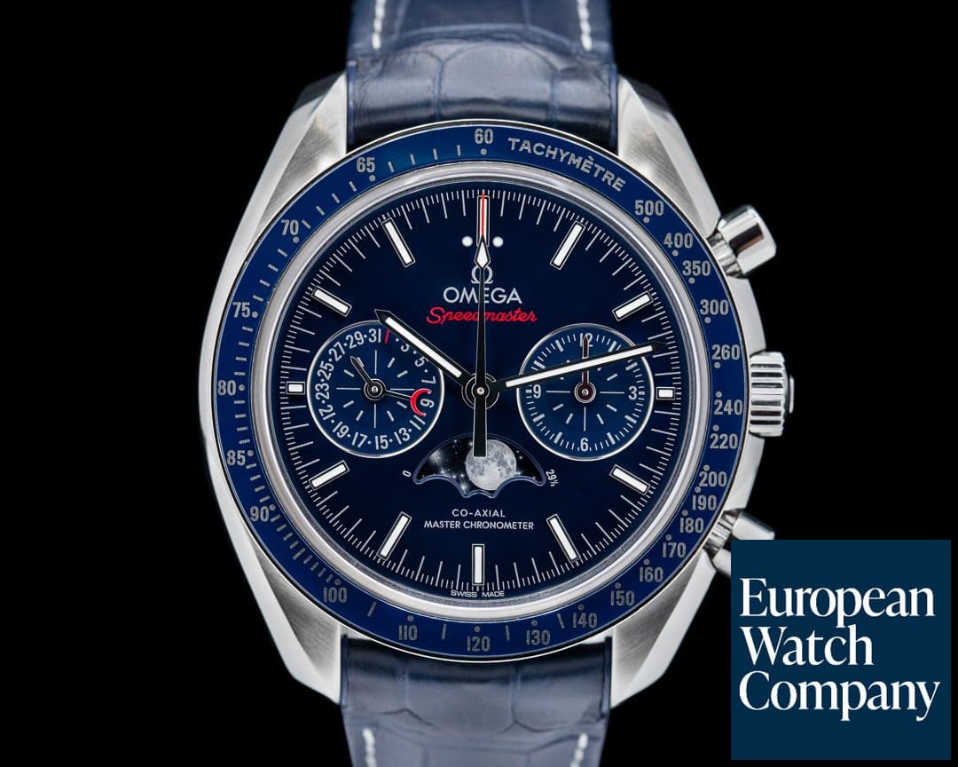 Image of Omega Speedmaster Automatic Moon Blue Dial