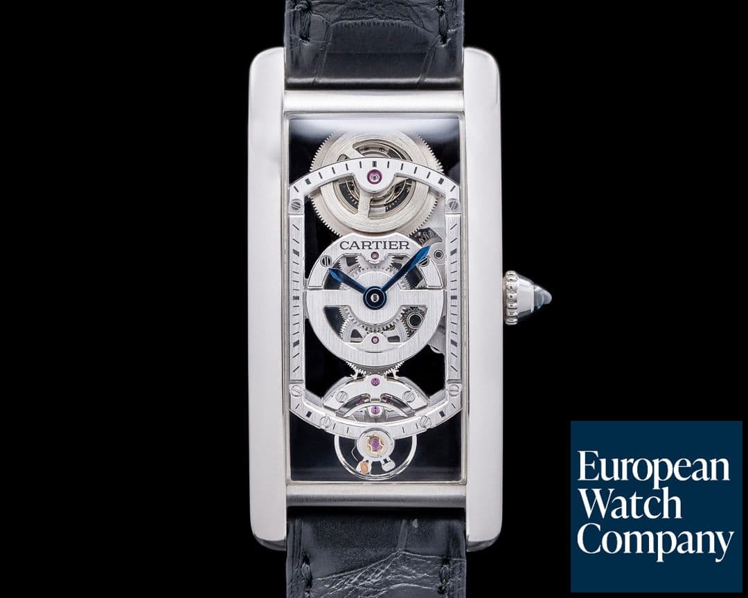 Image of Cartier Tank Cintree Skeleton Platinum LIMITED