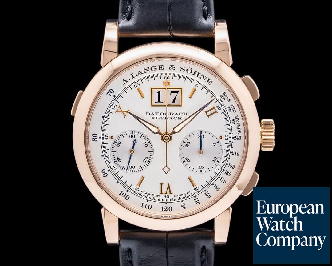 Image of A. Lange and Sohne Datograph 403.032 Flyback 18K Rose Gold FULL SET