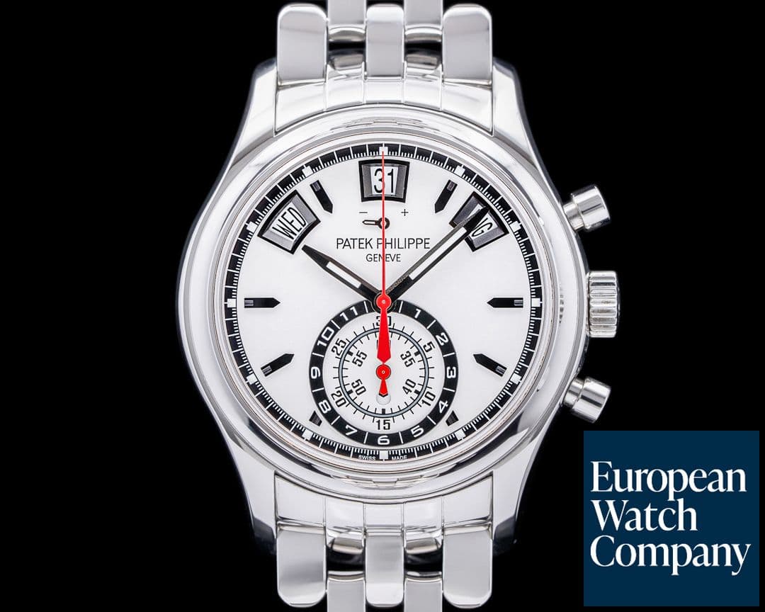 Image of Patek Philippe Annual Calendar 5960 Chronograph SS Silver Dial