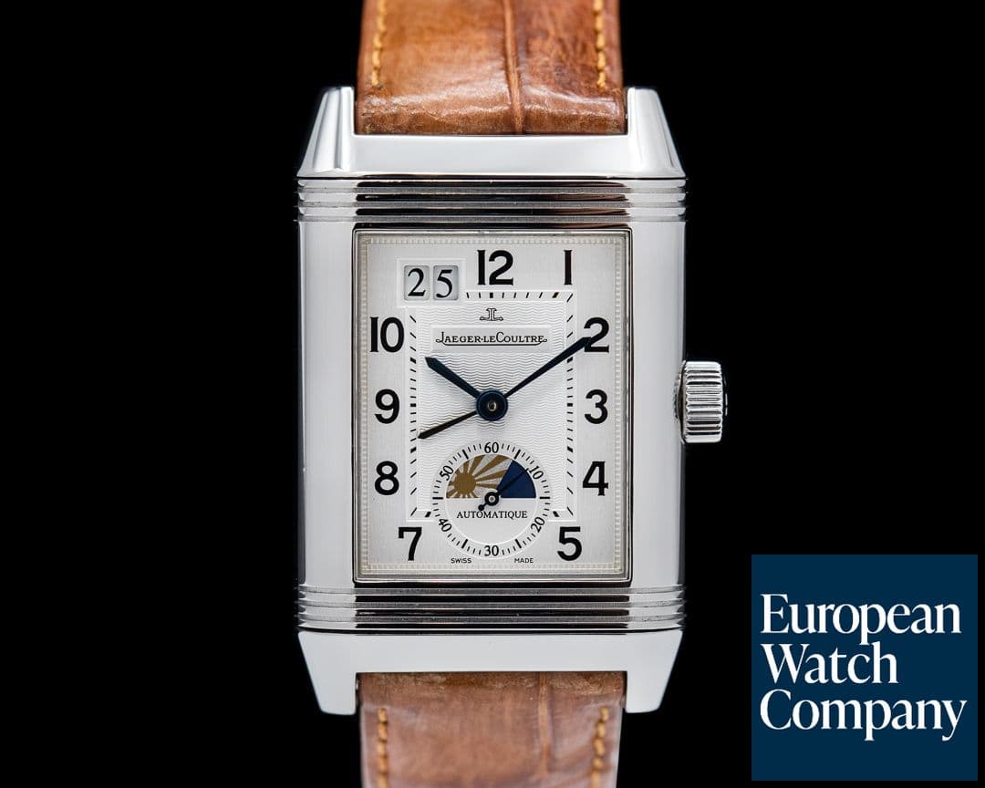 Image of Jaeger LeCoultre Reverso Day & Night GMT Stainless Steel / Deployant