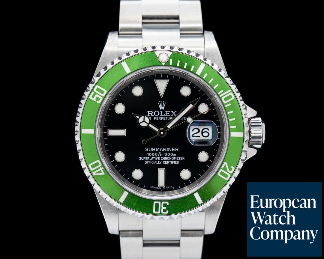Image of Rolex Submariner 50th Anniversary "Kermit" SS Green Bezel