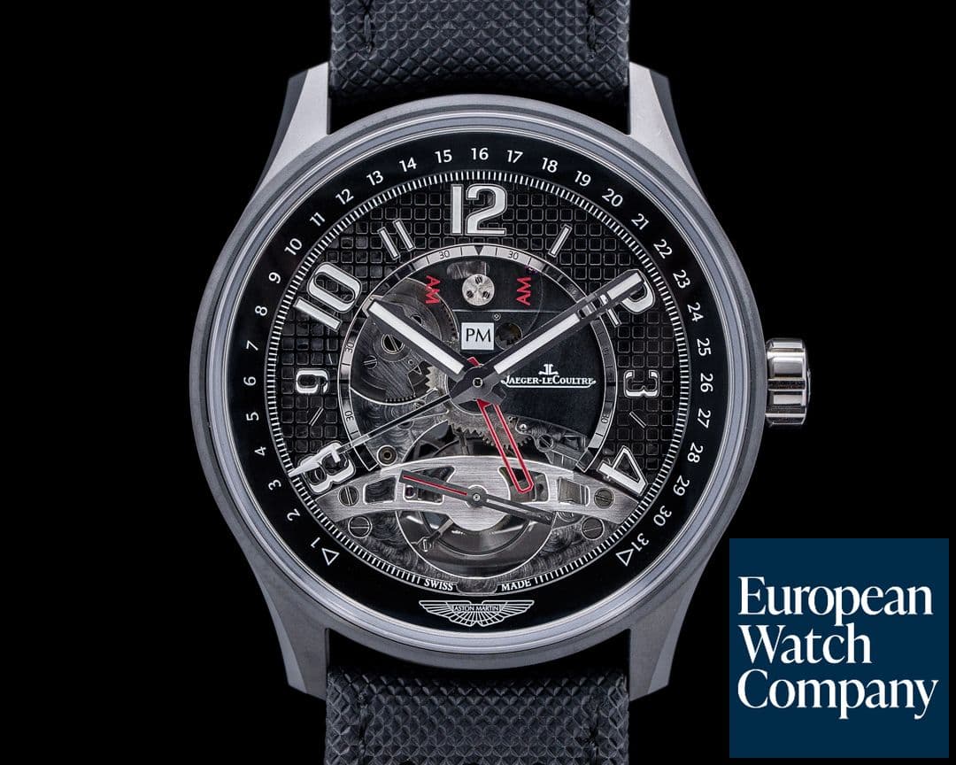 Image of Jaeger LeCoultre AMVOX3 Tourbillon GMT Aston Martin Ceramic LIMITED