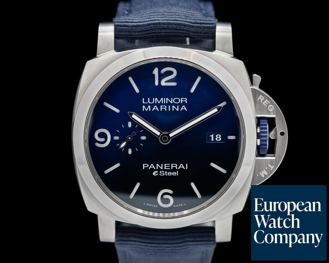 Image of Panerai Luminor Marina eSteel "Blu Profondo"