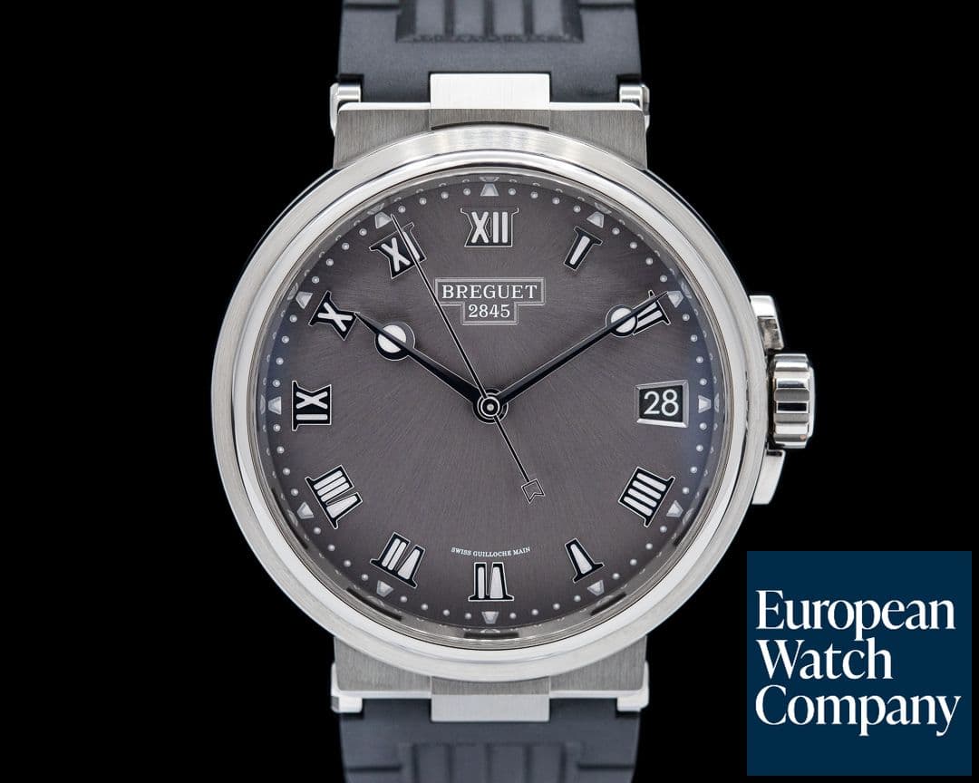 Image of Breguet Marine Automatic 5517 Titanium / Rubber Strap