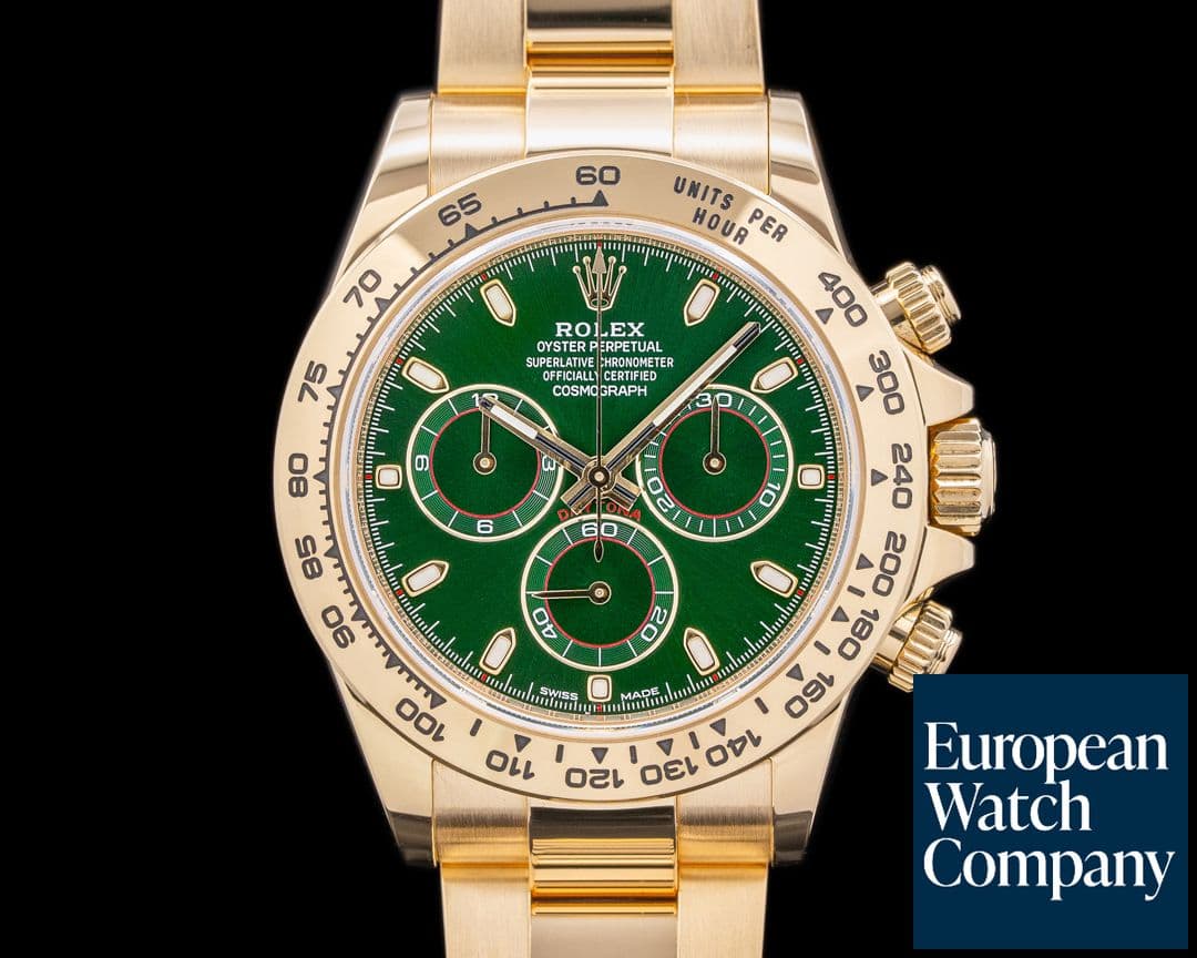 Image of Rolex Daytona 116508 18k Yellow Gold / Green Dial