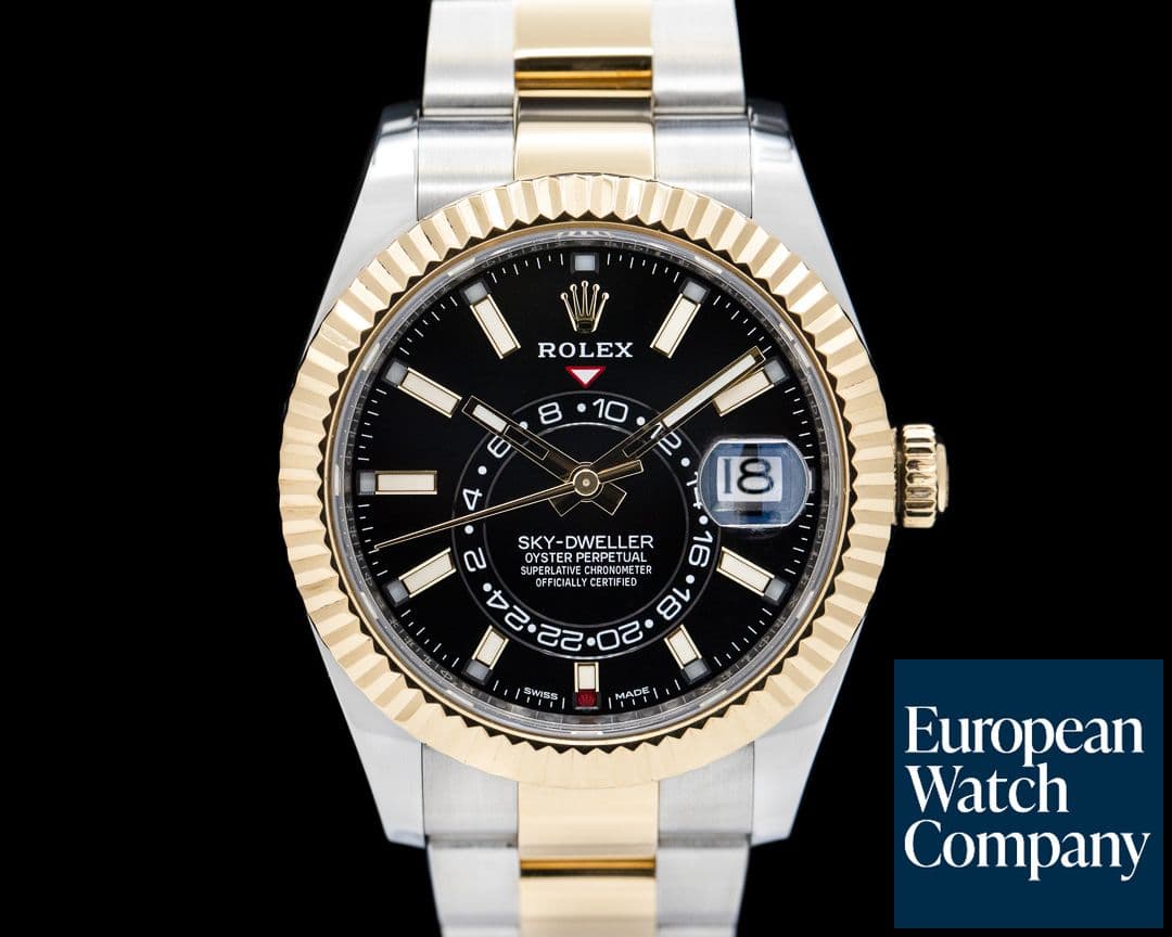 Image of Rolex Sky Dweller 326933 Steel & Yellow Gold / Black Dial