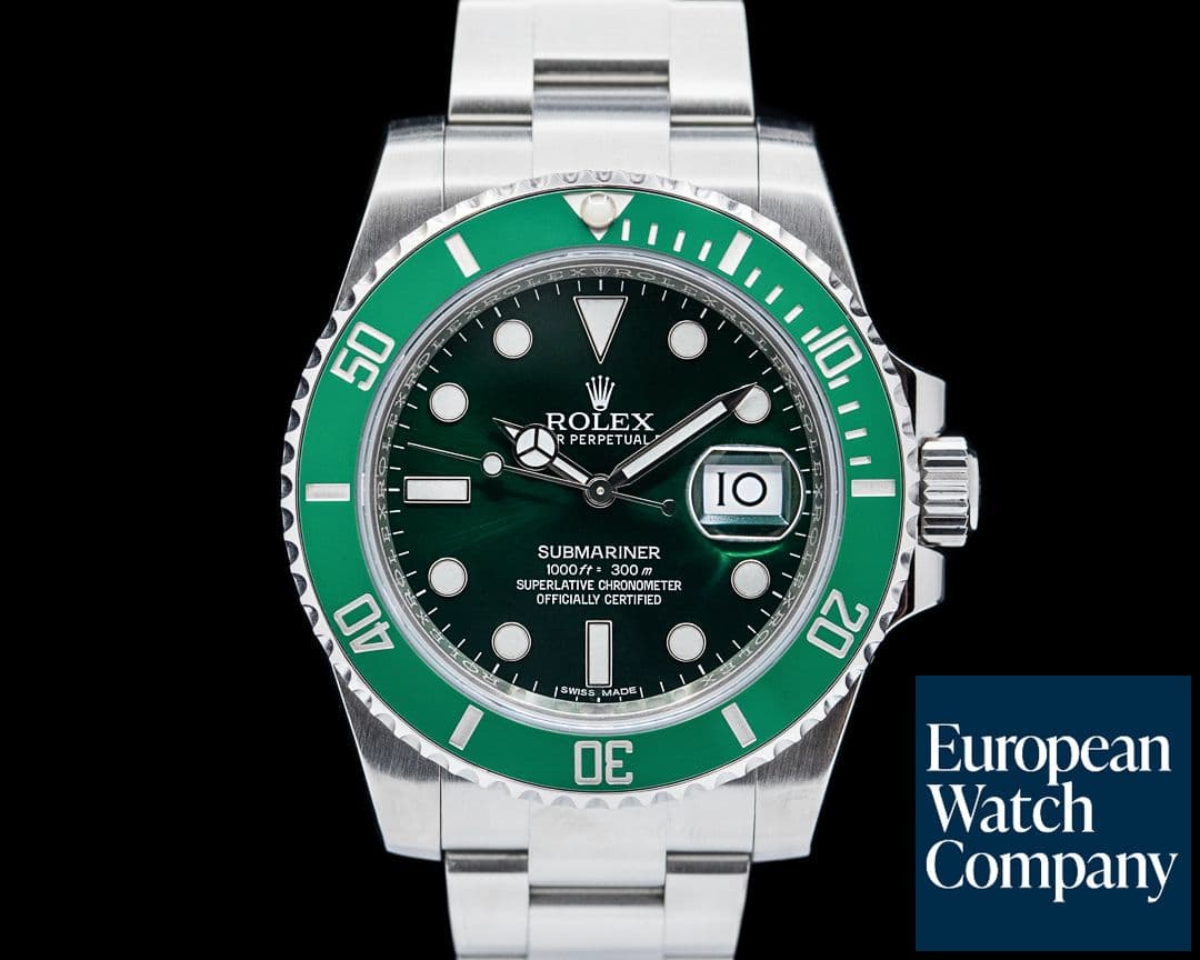 Image of Rolex Submariner "Hulk" Green Ceramic Bezel Green Dial SS