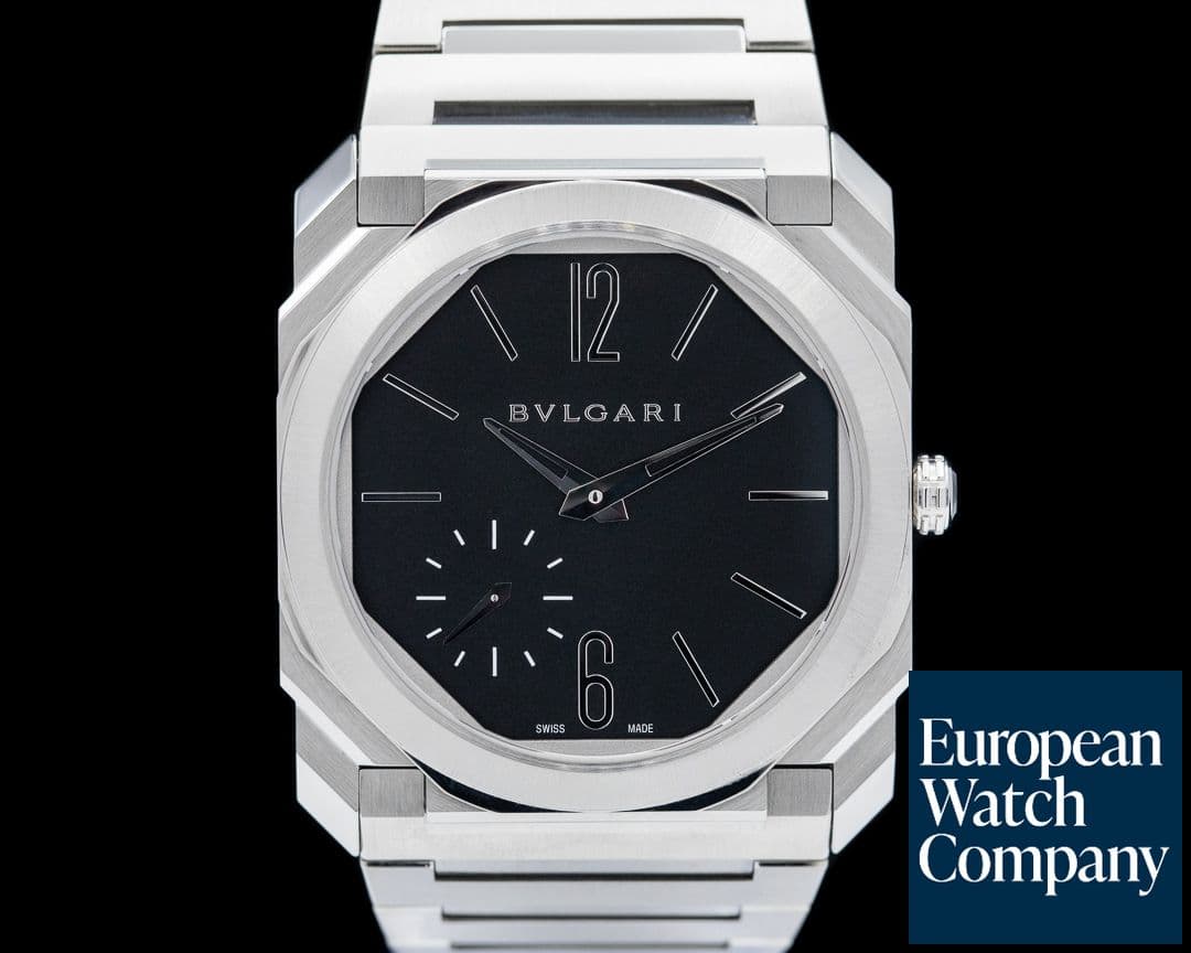 Image of Bulgari Octo Finissimo Extra Thin SS Black Dial 40MM