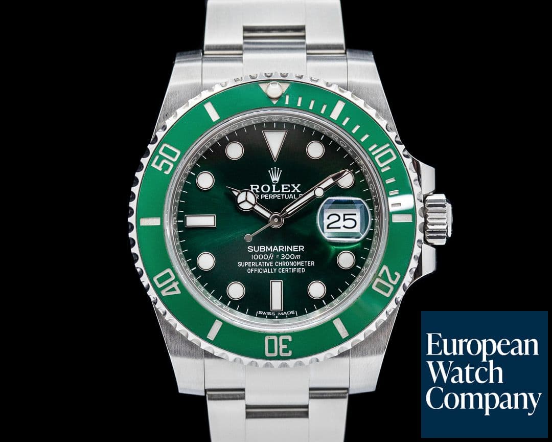 Image of Rolex Submariner "Hulk" Green Ceramic Bezel Green Dial SS