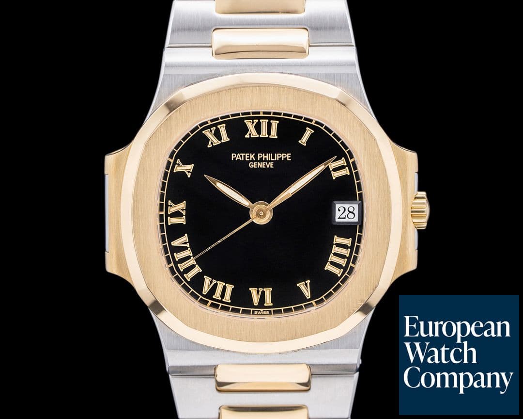 Image of Patek Philippe Nautilus 3800 Automatic SS / YG Black Roman Dial RARE