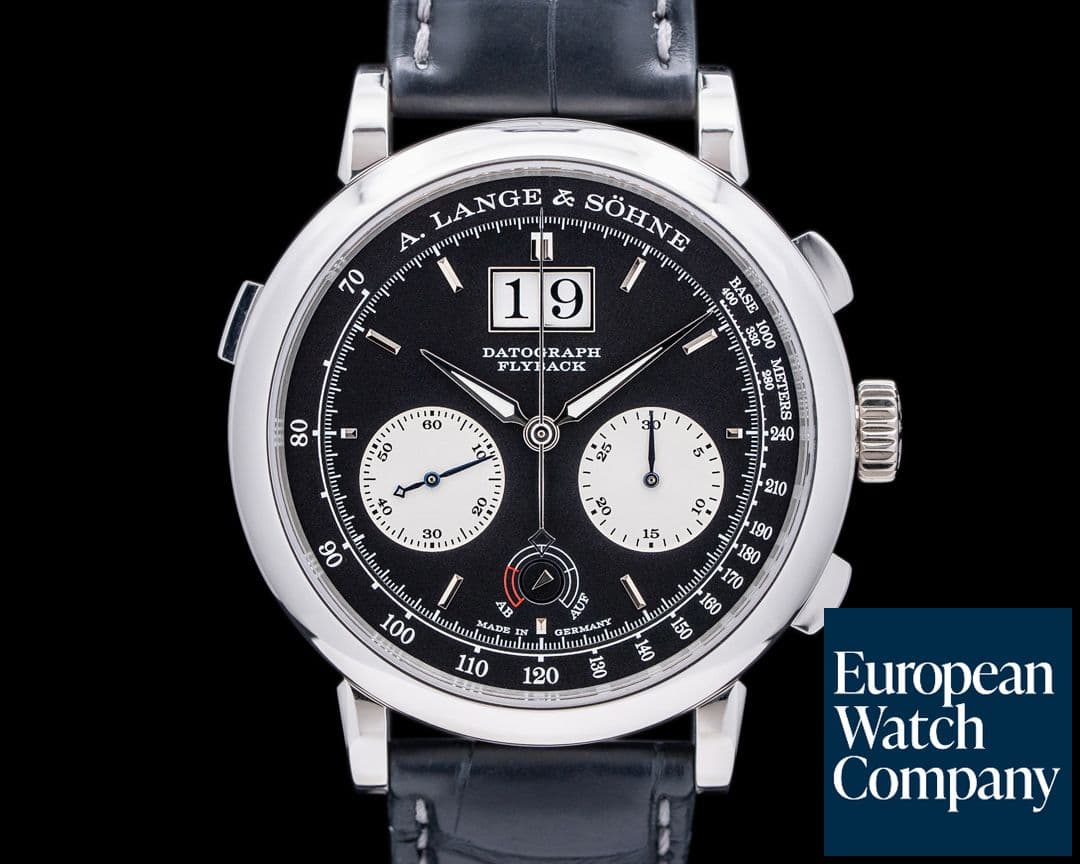 Image of A. Lange and Sohne Datograph 405.035 Up / Down Flyback Platinum with Deployant