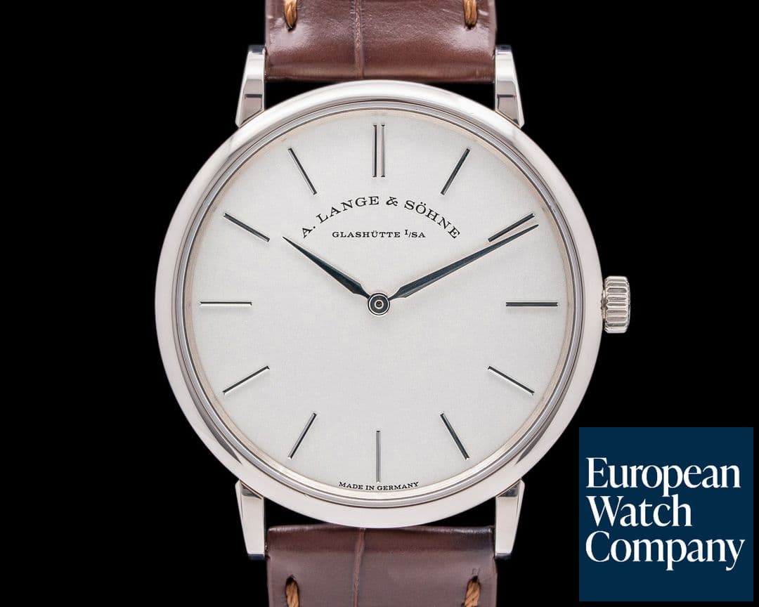 Image of A. Lange and Sohne Saxonia Thin Manual Wind 201.027 18K White Gold