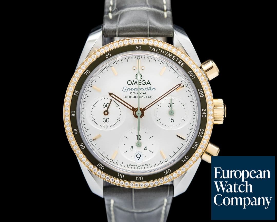 Image of Omega Speedmaster 38 Chronograph Diamond Bezel