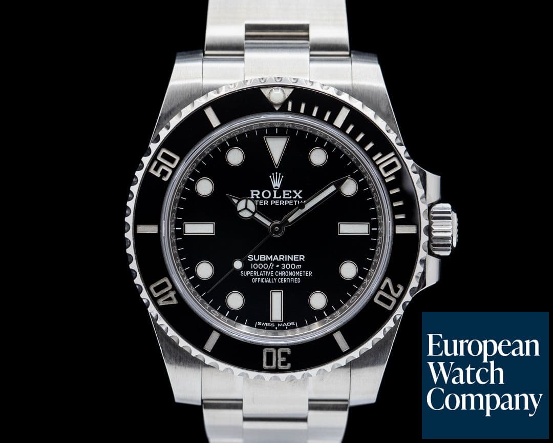 Image of Rolex Submariner 114060 No Date Ceramic Bezel SS 2019