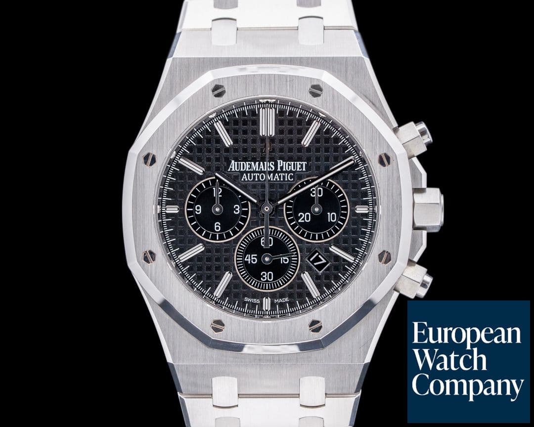 Image of Audemars Piguet Royal Oak Chronograph Black Dial SS 41MM