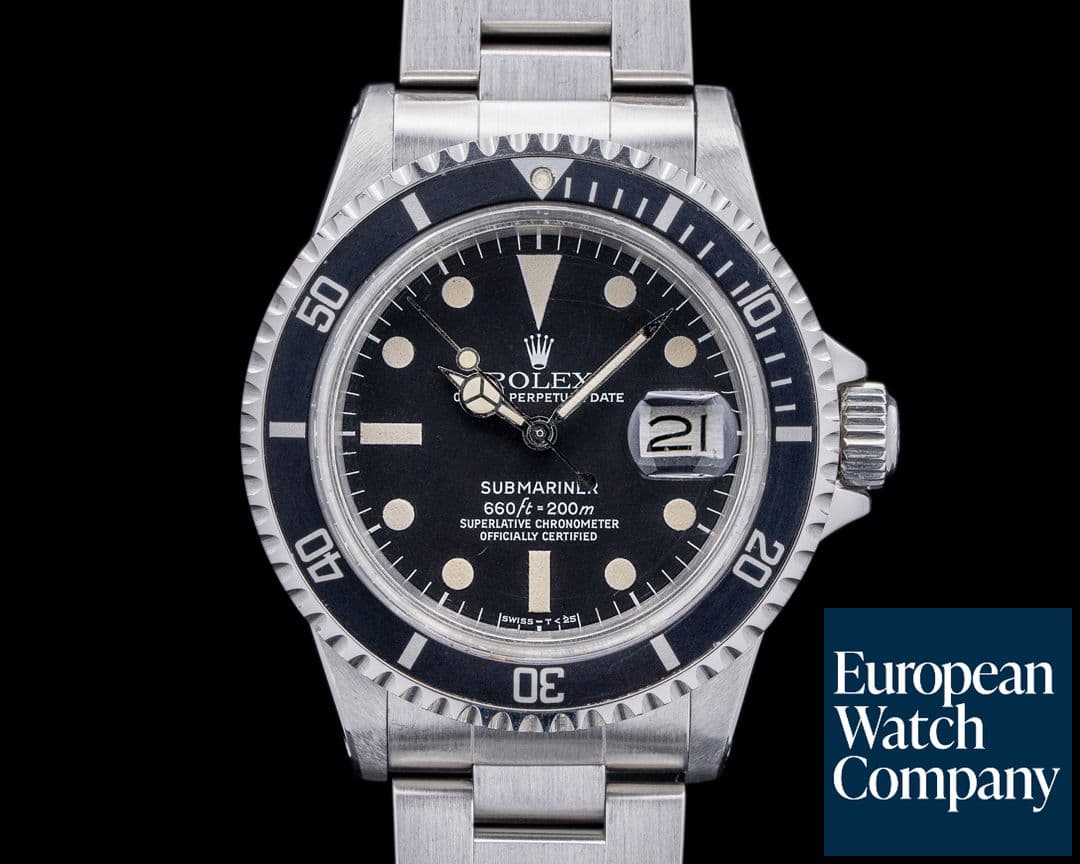 Image of Rolex Submariner 1680 SS Matte Dial Circa 1978