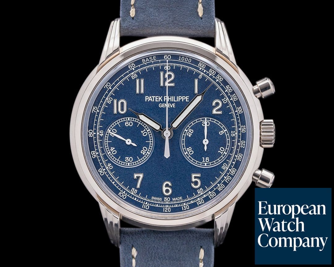 Image of Patek Philippe Chronograph 5172G 18K White Gold Blue Dial