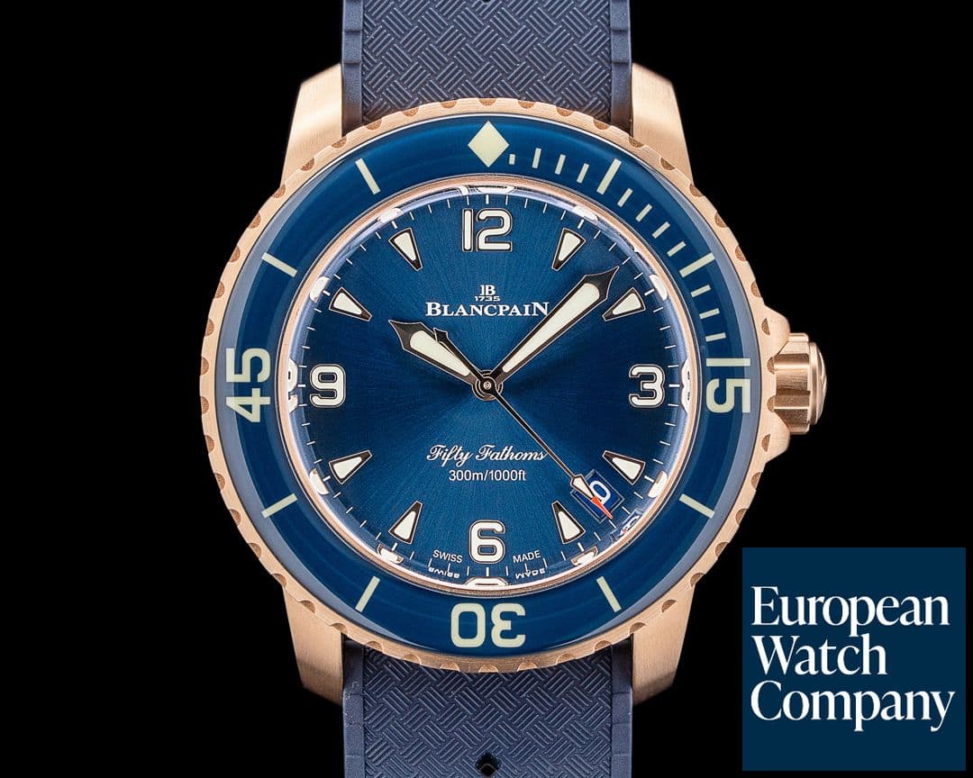 Image of Blancpain Fifty Fathoms Rose Gold 42MM
